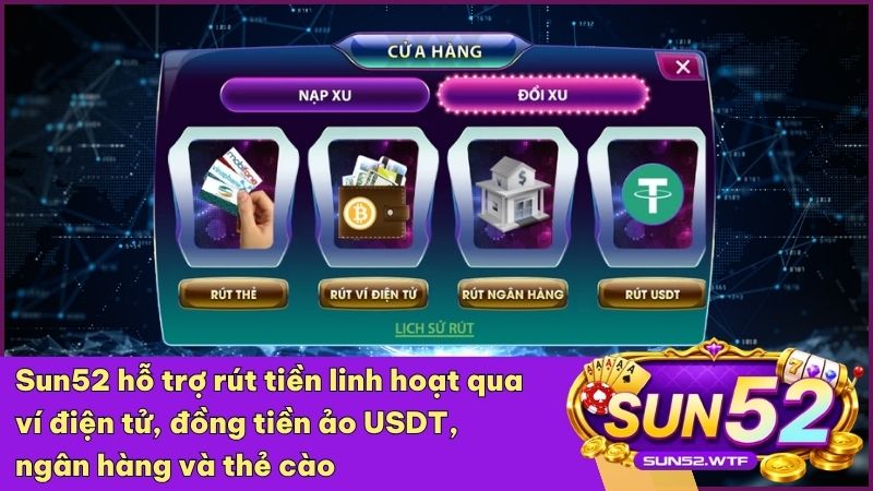 Hệ thống trả thưởng tự động của Sun52 đảm bảo nhanh chóng và minh bạch tuyệt đối