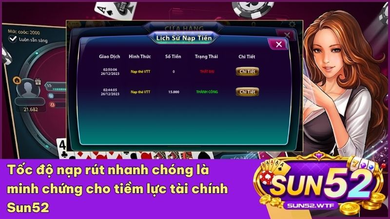 Hệ thống nạp rút tự động thần tốc mang lại niềm tin cho game thủ